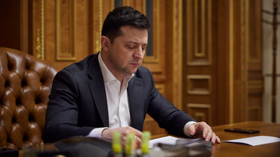 Ukrainian President Volodymyr Zelensky