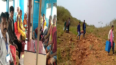 Polling Officers Take Much Pains For Rural Elections In Odisha