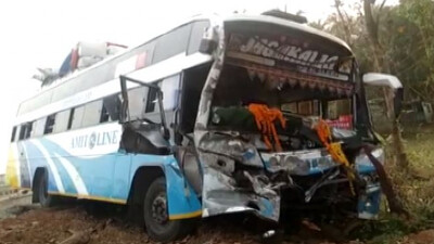 20 Injured As Bhubaneswar-Bound Bus Meets With Accident In Bhadrak