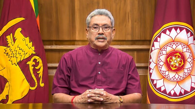 Former Sri Lankan president Gotabaya Rajapaksa
