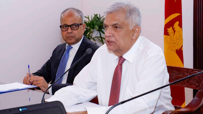 Ranil Wickremesinghe sworn in as Sri Lanka's new president