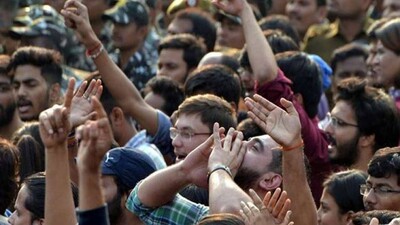 JNU-Agitation