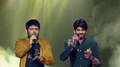 Kapil Sharma with Indian Idol 12's Sawai Bhatt