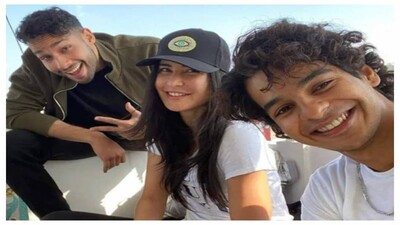 Katrina Kaif With Ishaan Khatter and Siddhant Chaturvedi