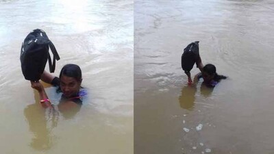 Lady-teacher-in-water