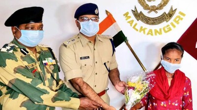 Odisha: Woman Maoist Shuns Violence, Surrenders Before Police In Malkangiri