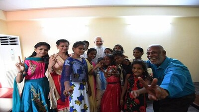Modi with prakash rao