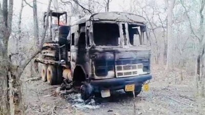 Naxal-burn-vehicle