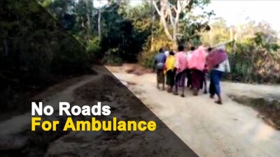 Patient In Odisha Carried On A Cot To Ambulance; Dies In Hospital