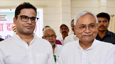 Prashant Kishor with Nitish Kumar