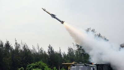 2nd Flight Test Of Quick Reaction Surface To Air Missile Conducted Successfully Off Odisha Coast