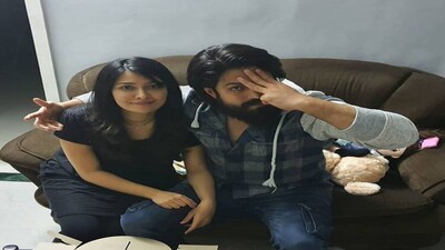 Radhika Pandti with KGF Chapter 2's Yash