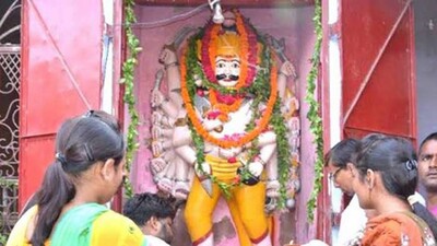 Even as the rest of India prepares to burn effigies of Ravan as a symbolic victory of good over evil devotees are quietly lining up outside a nondescript temple in Kanpur