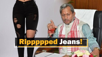 Uttarakhand CM Courts Controversy Over His ‘Ripped Jeans’ Remarks Uttarakhand CM Courts Controversy Over His ‘Ripped Jeans’ Remarks