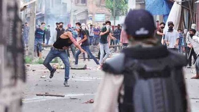 STONE-PELTING