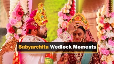 Ollywood Star-Couple Sabyasachi & Archita Tie Knot In Jaipur