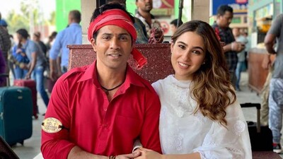 Sara Ali Khan and Varun Dhawan