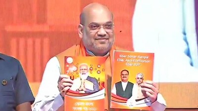 Amit Shah Releases BJP's 'Sonar Bangla' Manifesto For Bengal Assembly Elections 2021