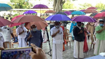 Umbrella for social distancing