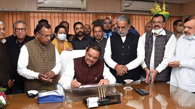 Vijay Sampla taking charge of the Chairman of National Commission For Scheduled Castes