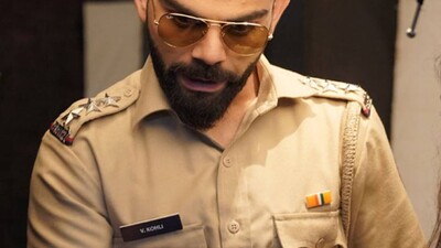 Virat Kohli The Cricket Captain Turns Dabangg Cop