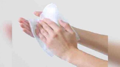 Wiping hands