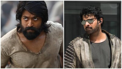 Yash in KGF Chapter 2 and Prabhas