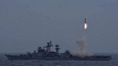 Indian Navy Test-Fires Anti-Ship Version Of BrahMos Supersonic Cruise Missile