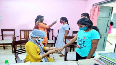 Covid screening in Cuttack
