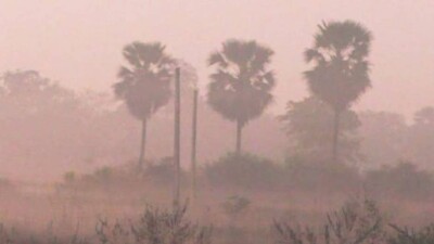 Titlagarh wakes up to a foggy morning on Tuesday