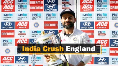 India Thrash England To Qualify For World Test Championship Final