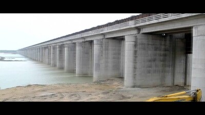 Kalma Barrage In Chhattisgarh Over Mahanadi