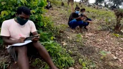 Rayagada Students Climb Mountain To Cross Internet Hurdle For Online Classes
