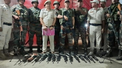 1,040 looted sophisticated arms recovered by security forces in Manipur