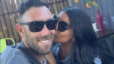Glenn Maxwell with wife Vini Raman 