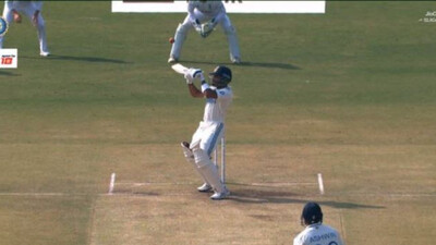 Dhruv Jurel hits a massive six 