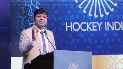 Hockey India president Dilip Tirkey