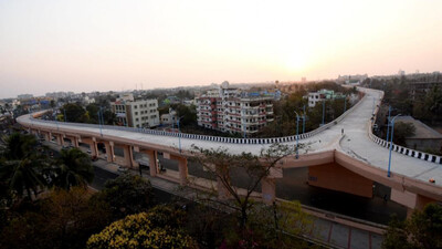 Stone matrix asphalt roads now used in Bhubaneswar’s Bomikhal over bridge after recent pilot endeavo