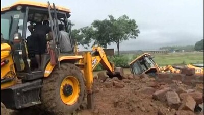 Khordha Administration Demolishes OTV’s  Sarua Studio Wall Without Prior Notice
