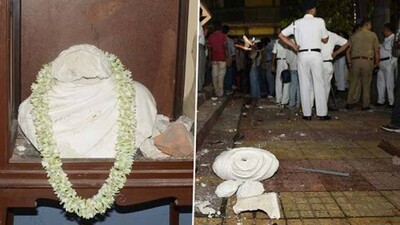 vandalised-Vidyasagar-statu