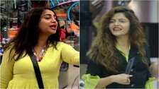 Arshi Khan and Rubina Dilaik in Bigg Boss 14
