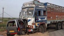 2 Kids Among 9 Killed In A Truck-Car Collision In Gujarat