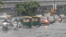 Rainfall Causes Waterlogging, Traffic Jams In Delhi