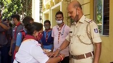 Students Celebrate Raksha Bandhan With Cops In Odisha, Share Social Message On Environment Protection