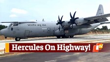 IAF, Flights On Highway, Emergency Landing Strip
