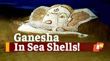 Sudarshan Pattnaik, Ganesh Chaturthi, Sand Art, Sea Shells