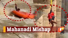 Mahanadi Mishap, Rescue Visuals, ODRAF, Tusker Trapped In River