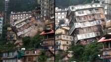 Eight-Storey Building Collapses Due To Landslide In Shimla