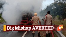 Truck Catches Fire