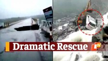 Uttarakhand: Dramatic Rescue Of Car Occupants At Lambagad Nullah